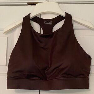 Aerie Offline Chocolate Racerback padded Sports Bra NWOT